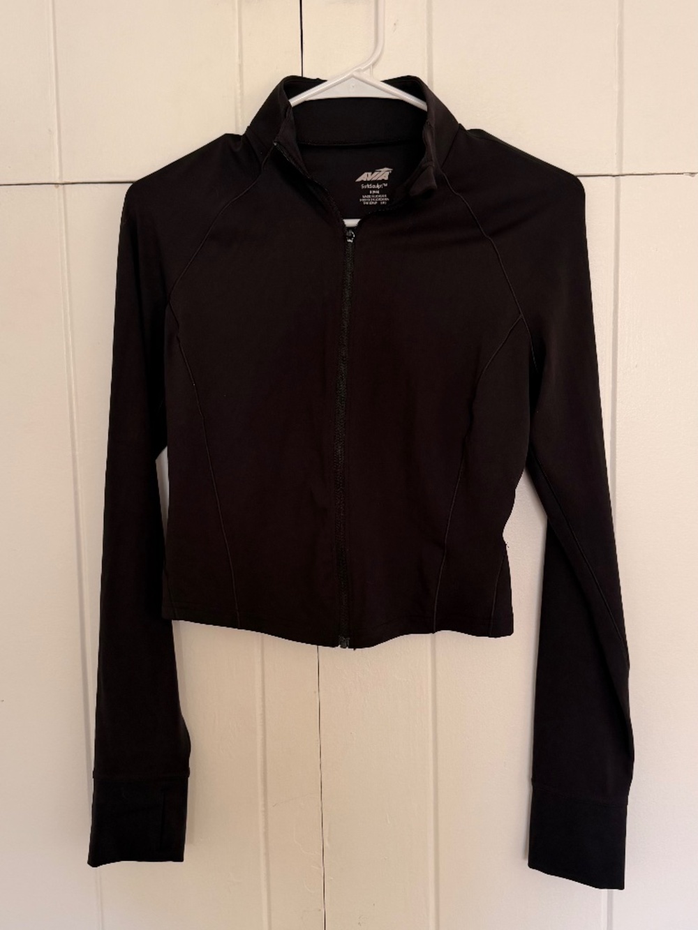 Avia SoftSculpt Black Zip-Up Athletic Jacket